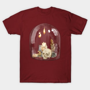 Skull and candles T-Shirt
